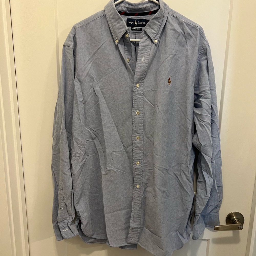 Mens Ralph Lauren Oxford Button Down Shirt